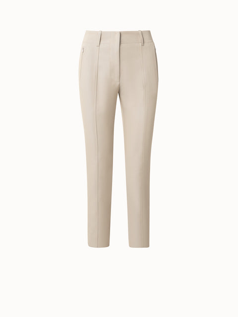 Benzer cream cotton silk trouser