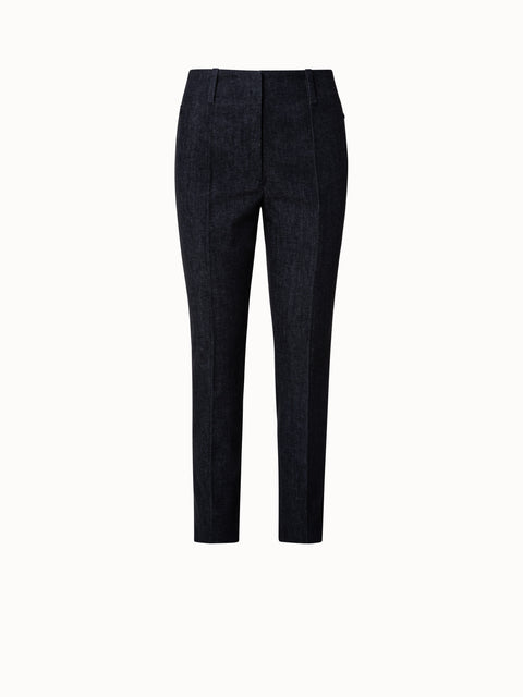 Cotton Stretch Denim Bootcut Pants