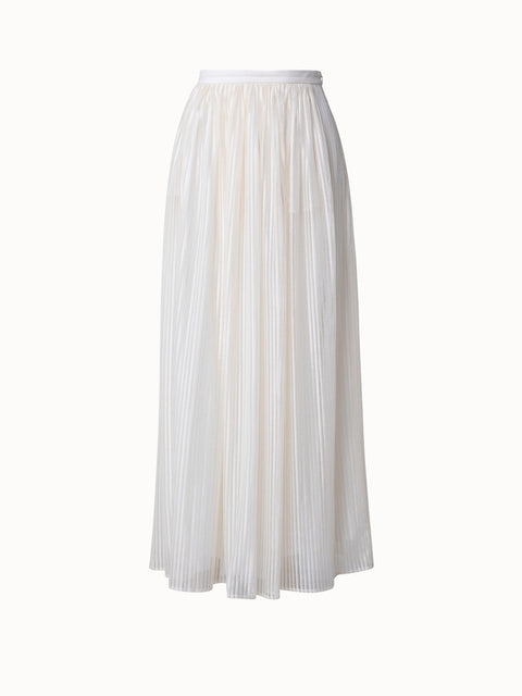Cotton Voile Mirrored Trapezoid Long Skirt