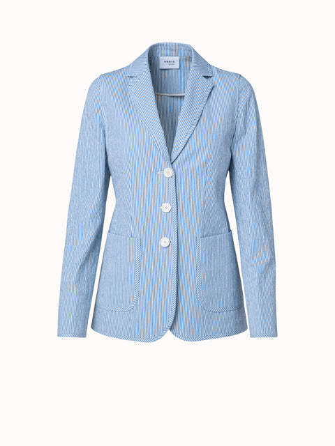 Buttoned Stretch Cotton Jacket by bonprix