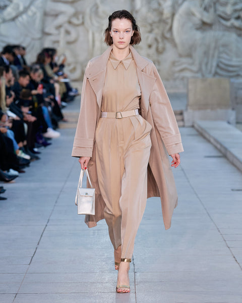 Silk Taffeta Trench Coat