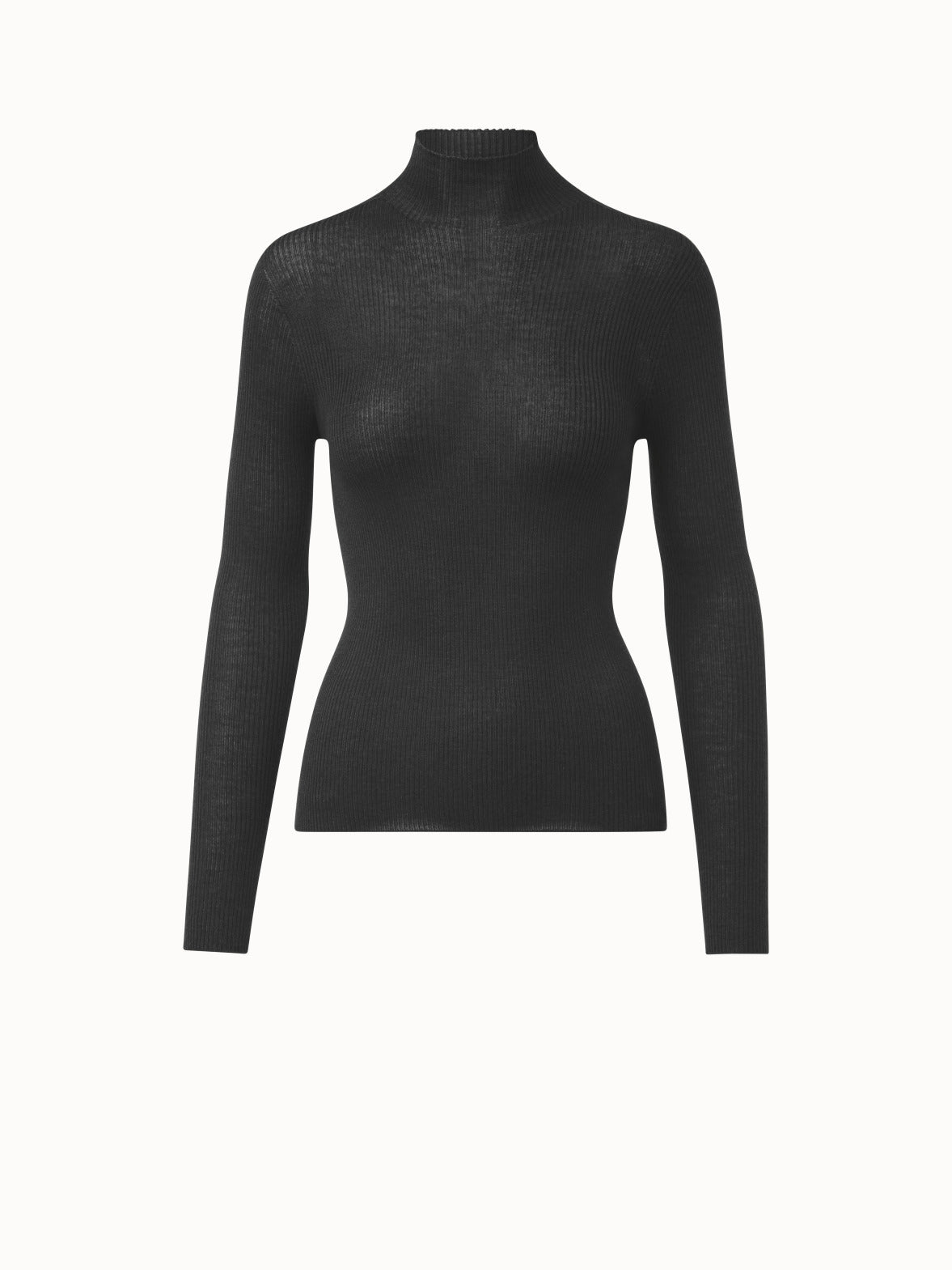 Akris® Official – Cashmere Silk Rib Knit Pullover