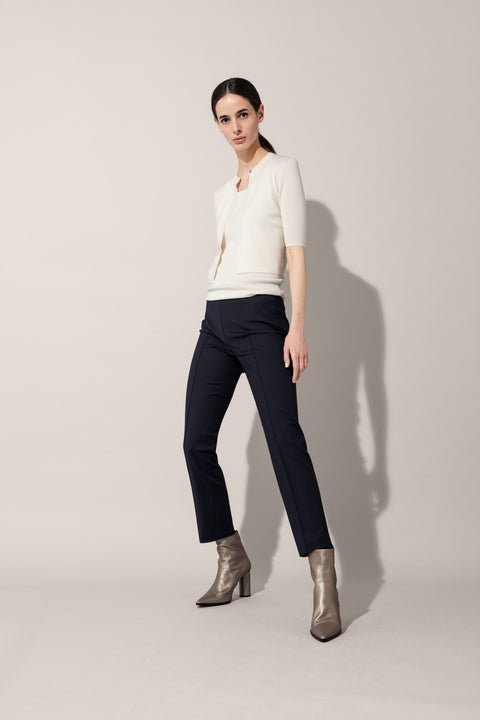 Shop Akiso Women White Cotton Solid Ankle Length Regular Fit Pants for  Women Online 39593167