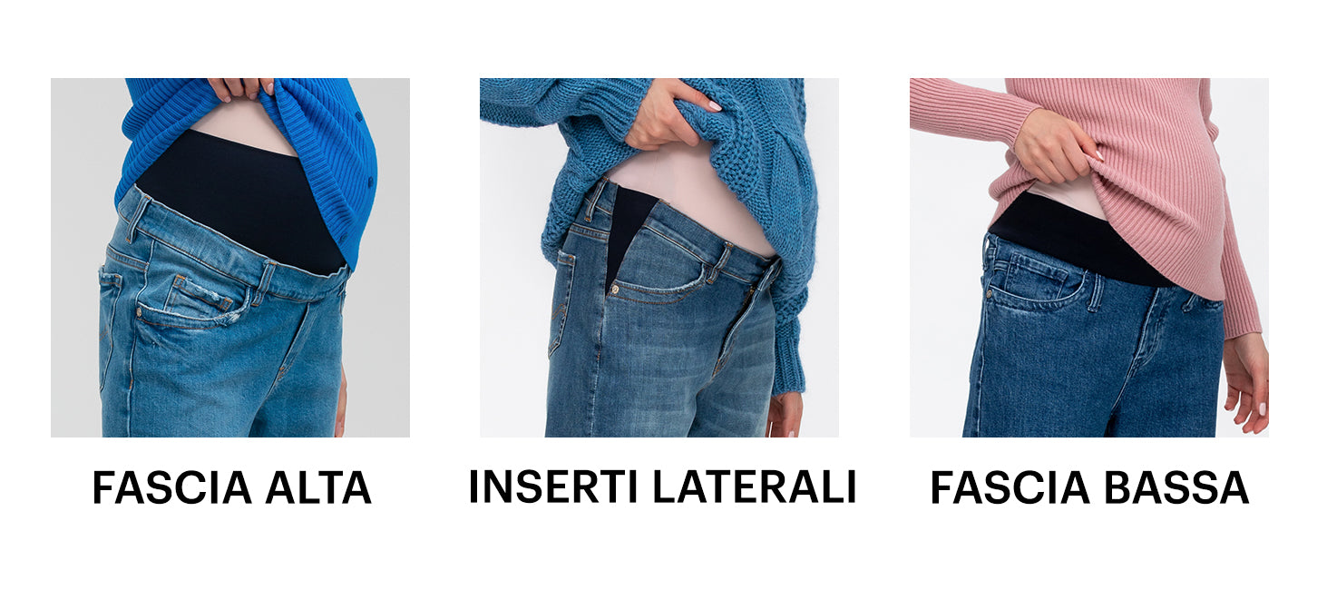 Jeans premaman con 3 sistemi di sostegno per unire Comfort e Stile