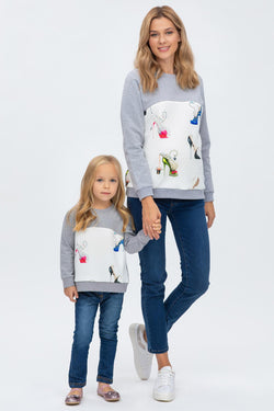 SANTA MONICA | Maternity and Nursing Sweater with Pattern
