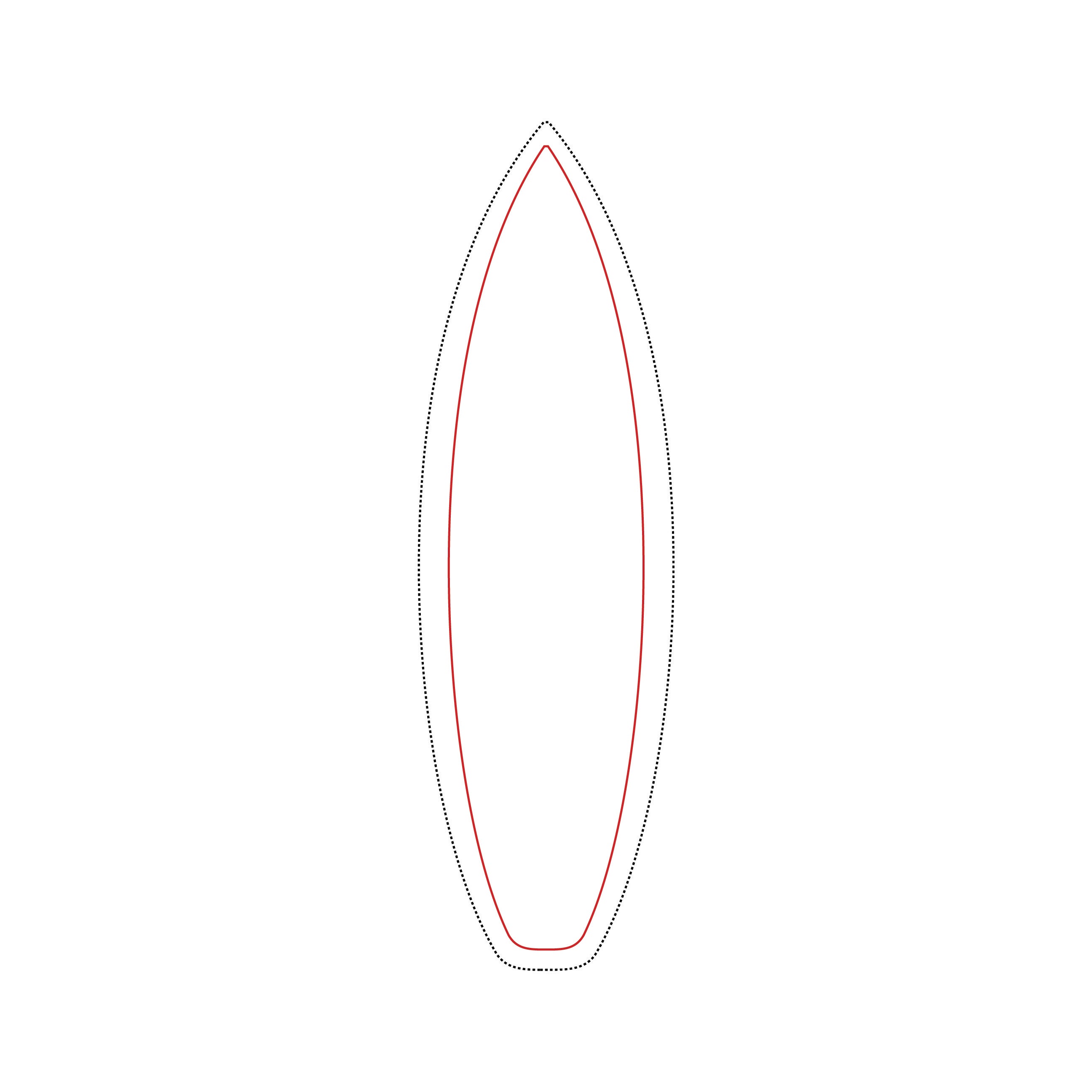 Printable Stencil Surfboard Outline magiadeverao