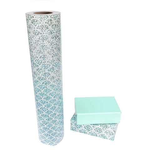 Jumbo Roll Wrapping Paper - Foil Embossed Trumpet of Filigree — Bird in Hand