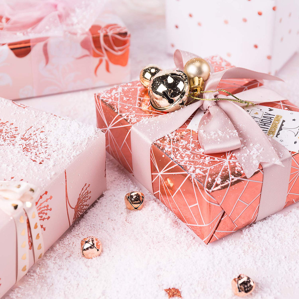 rose gold gift wrapping paper