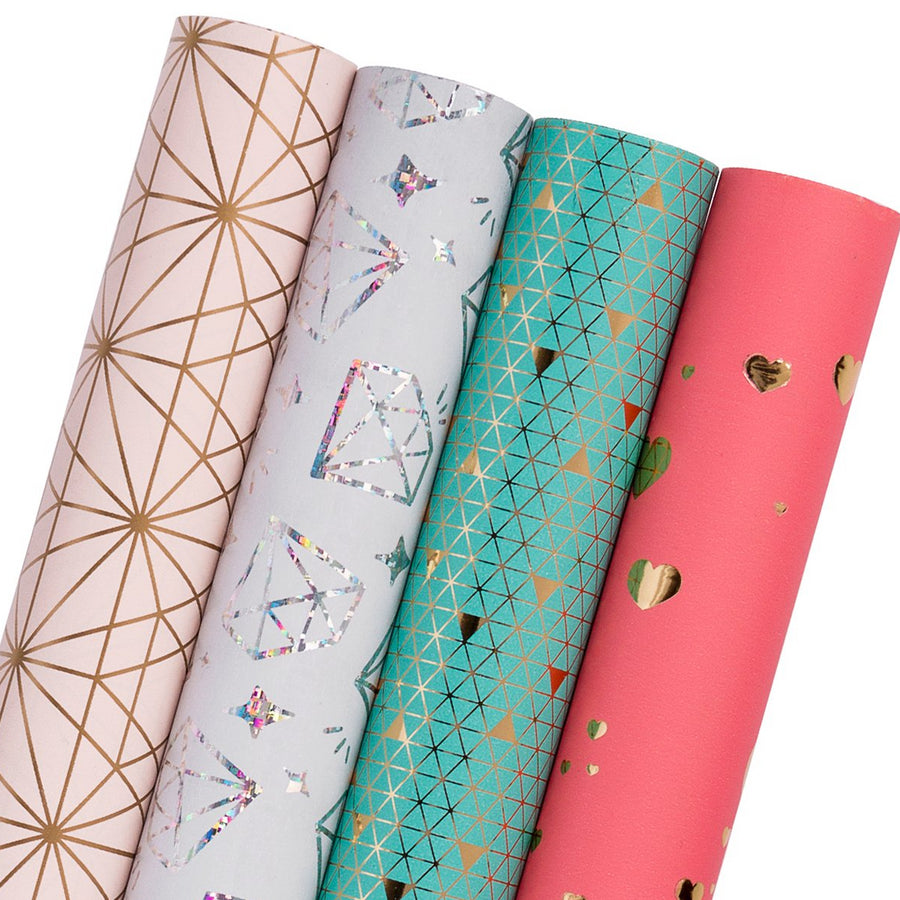 aqua blue wrapping paper