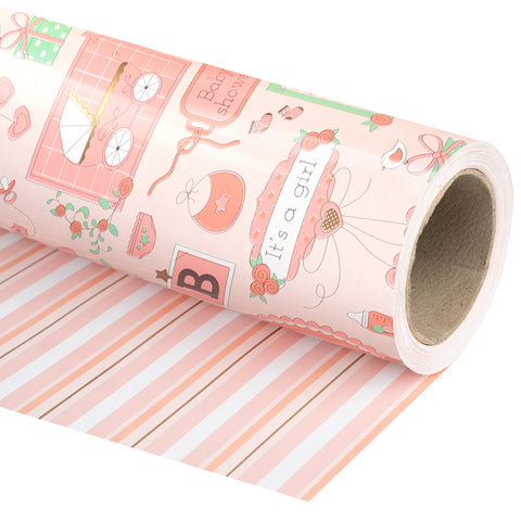 Baby Shower Wrapping Paper for Girl sold by Spanish Hannes Horse, SKU  24915743