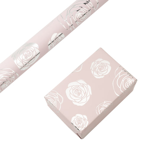 Metallic Brush Wrapping Paper Roll, Pink 16.5' – WrapaholicGifts