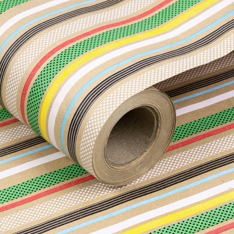 Pearl Bliss Stripe Wrapping Paper, 24x85' Roll