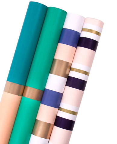 Striped Wrapping Paper Roll 3D, Incl. wrapping paper roll & red - Envato  Elements