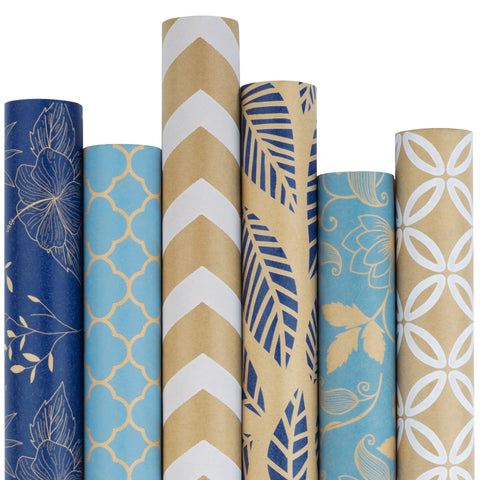  TOYANDONA 1 Roll gift wrapping paper floral wrapping