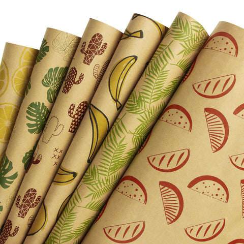 WRAPAHOLIC Gift Wrapping Tissue Paper - 25 Sheets 19.7x27.5 Inch Cute  Avocado Print Gift Wrap Paper Bulk for Packing, DIY Crafts