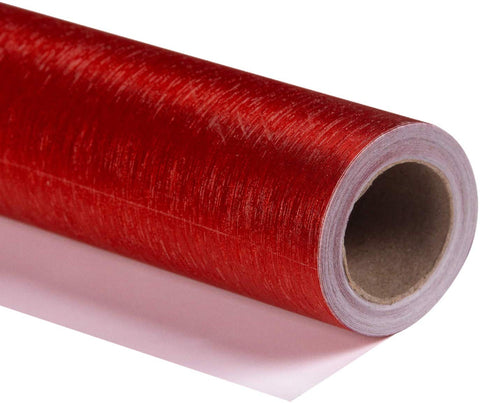 Embossing Kraft Wrapping Paper Roll, Red 16.5' – WrapaholicGifts