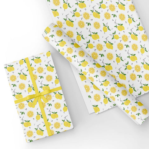 Birthday Gift Wrapping Paper Flat Sheet 3pcs/ Pack Bright Yellow –  WrapaholicGifts