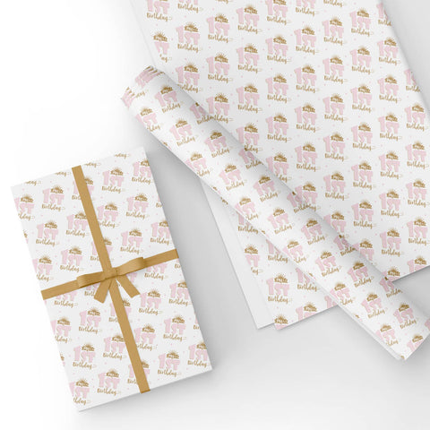 Personalised Baby Shower Wrapping Paper in Pink – HotOffThePressGiftingLtd