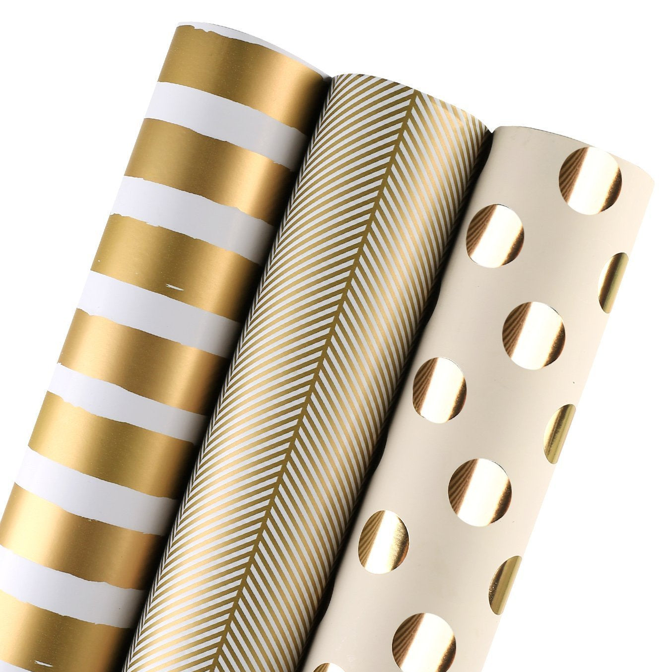 brown and white striped wrapping paper