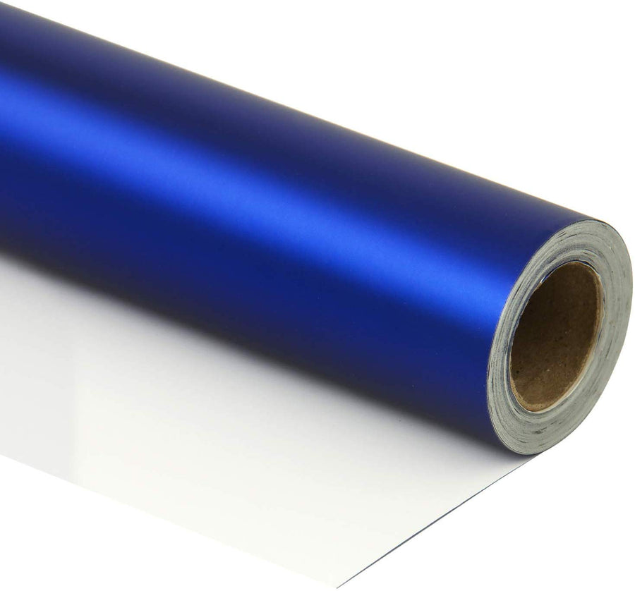 metallic blue wrapping paper