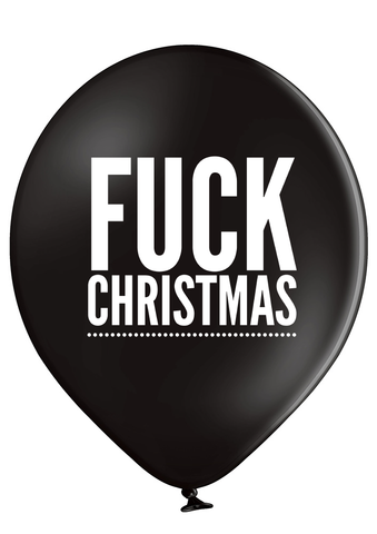 'Fuck Christmas' Latex Christmas Balloons