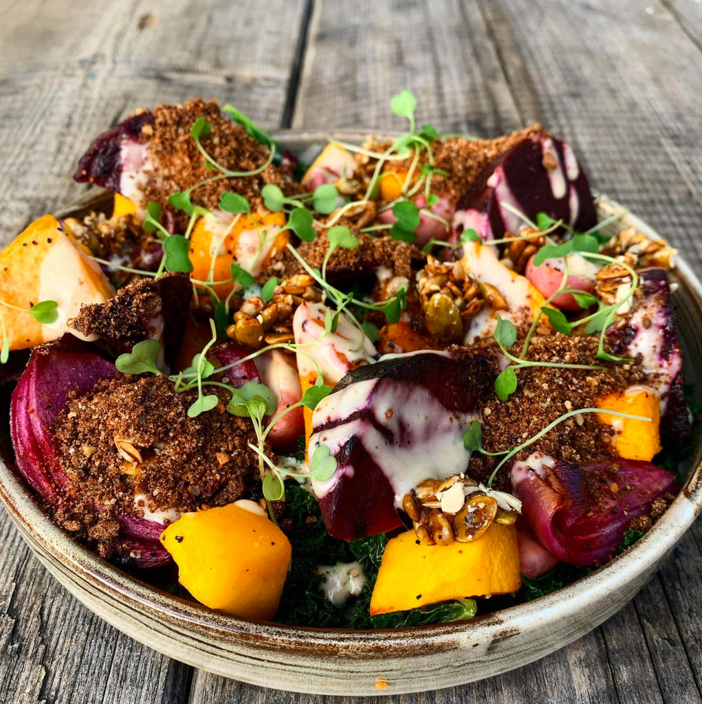 Roundhill-Vegan-Restaurant-Roasted-Pumpkin-Beetroot-Salad