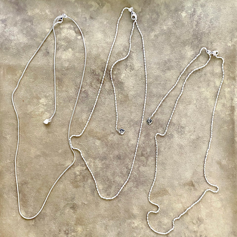 Sterling Silver Adjustable Chains
