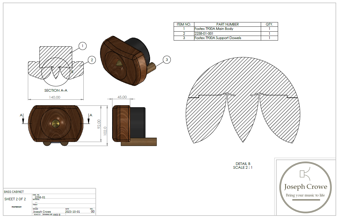 Fostex T900A with Horn Lens No.2258 – Joseph Crowe