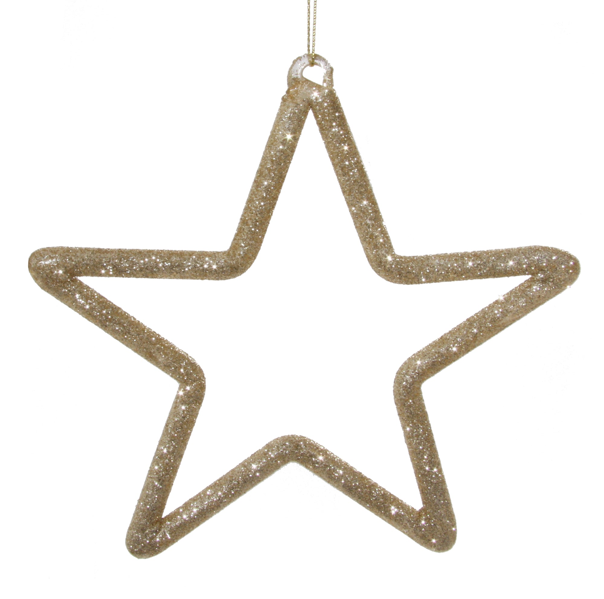 Glass Glittered Star Ornament – Merry Manor