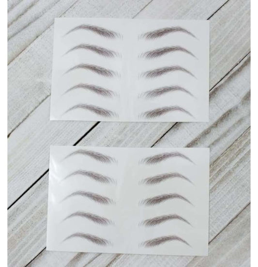 Brows by Bossy Temporary Eyebrow Tattoo | 8 Colors & 6 Styles | Waterproof  Eyebrow Stickers, False Tattoos Hair Like Peel Off Instant Transfer Brows  For Women And Men | Natural Strokes, Shaping, Tint - Walmart.com