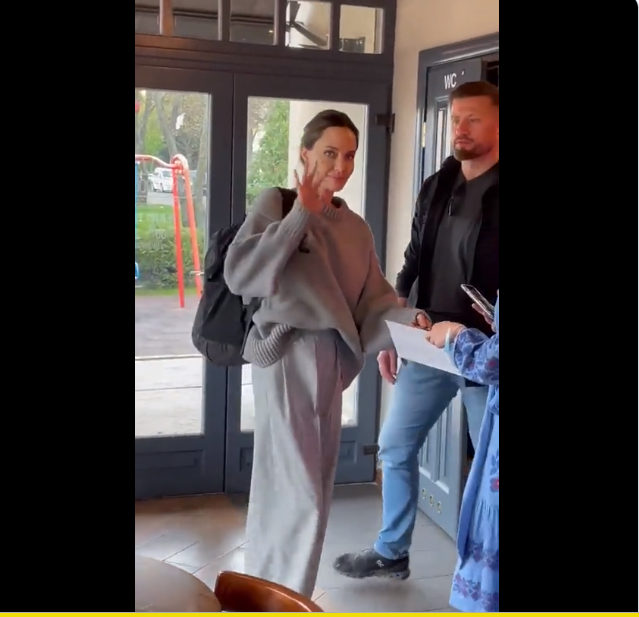 Brave Angelina Jolie Visited Ukraine 