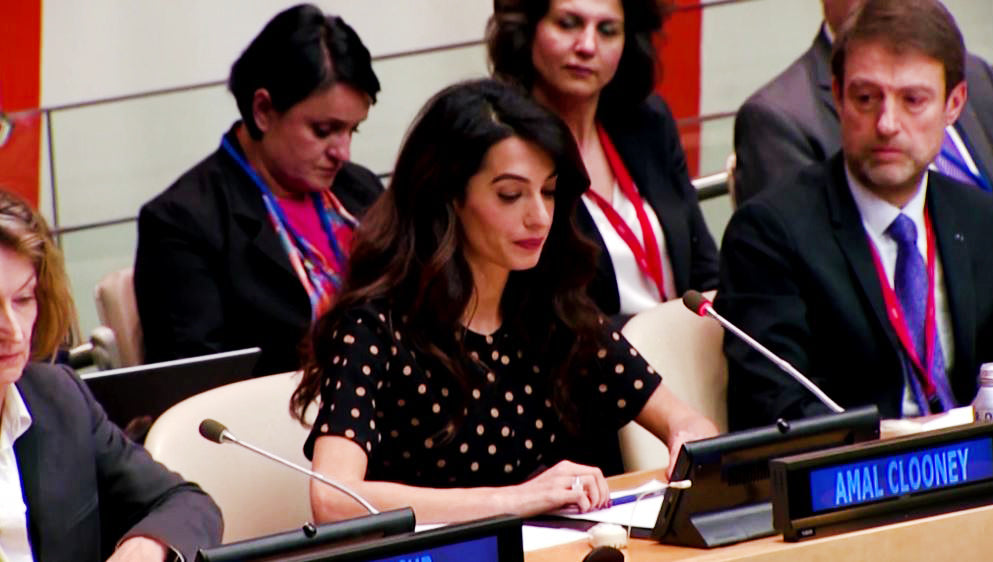 Amal Clooney Condemns Russia's War Crimes