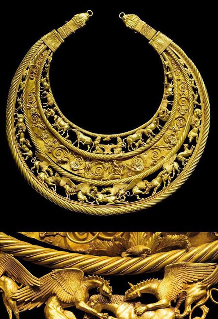 Ancient Mysterious Treasures: The Golden Pectoral from Tovsta Mohyla
