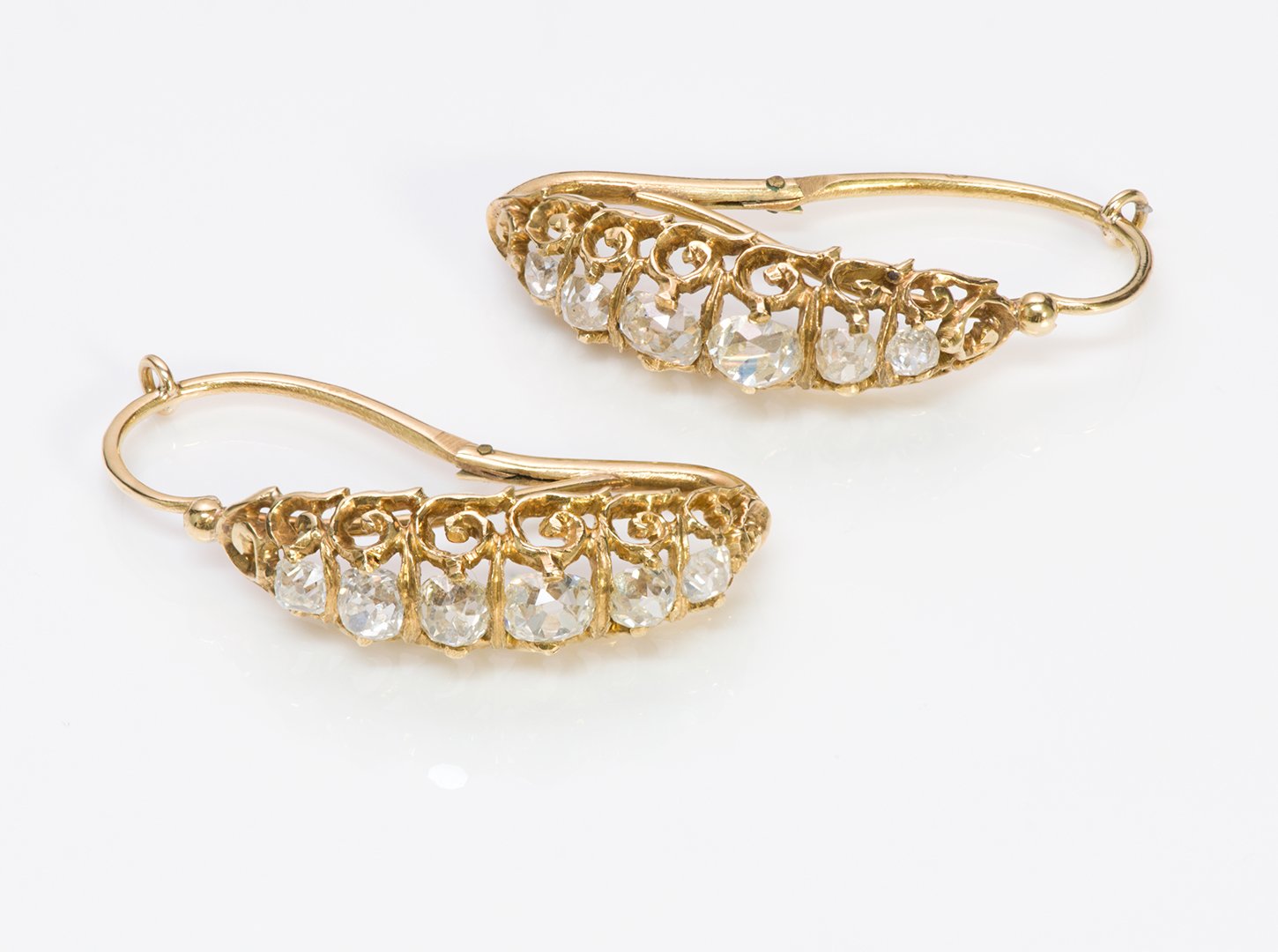 antique-victorian-gold-diamond-earrings