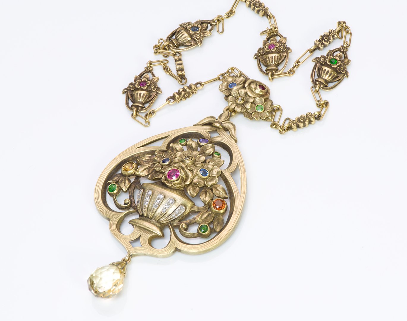 art-nouveau-gold-gemstone-necklace-pendant
