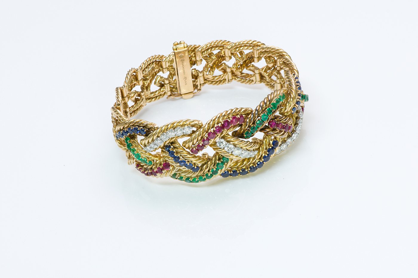 boucheron-paris-emerald-ruby-diamond-gold-bracelet