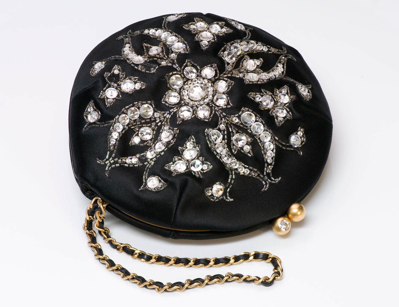 chanel-satin-beaded-crystal-round-clutch-bag