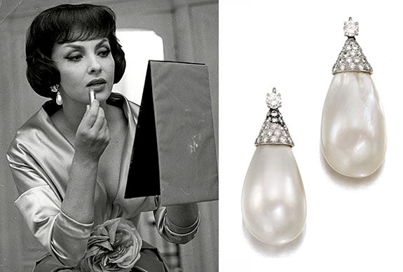Gina Lollobrigida's pearl earrings