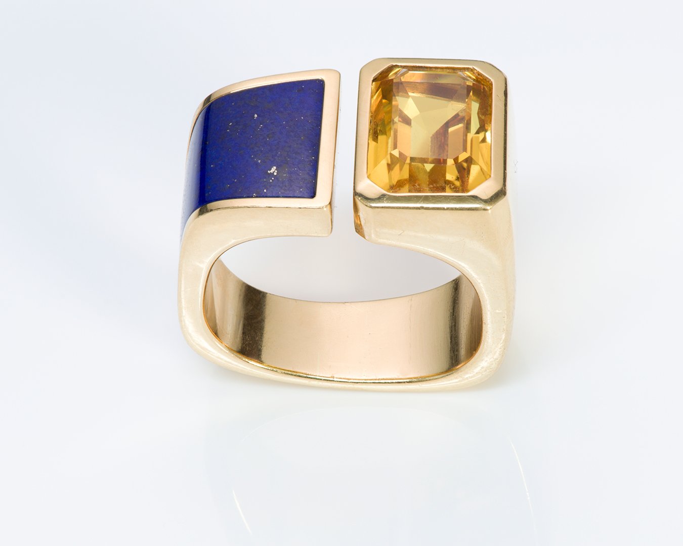 vintage-18k-gold-yellow-sapphire-lapis-ring