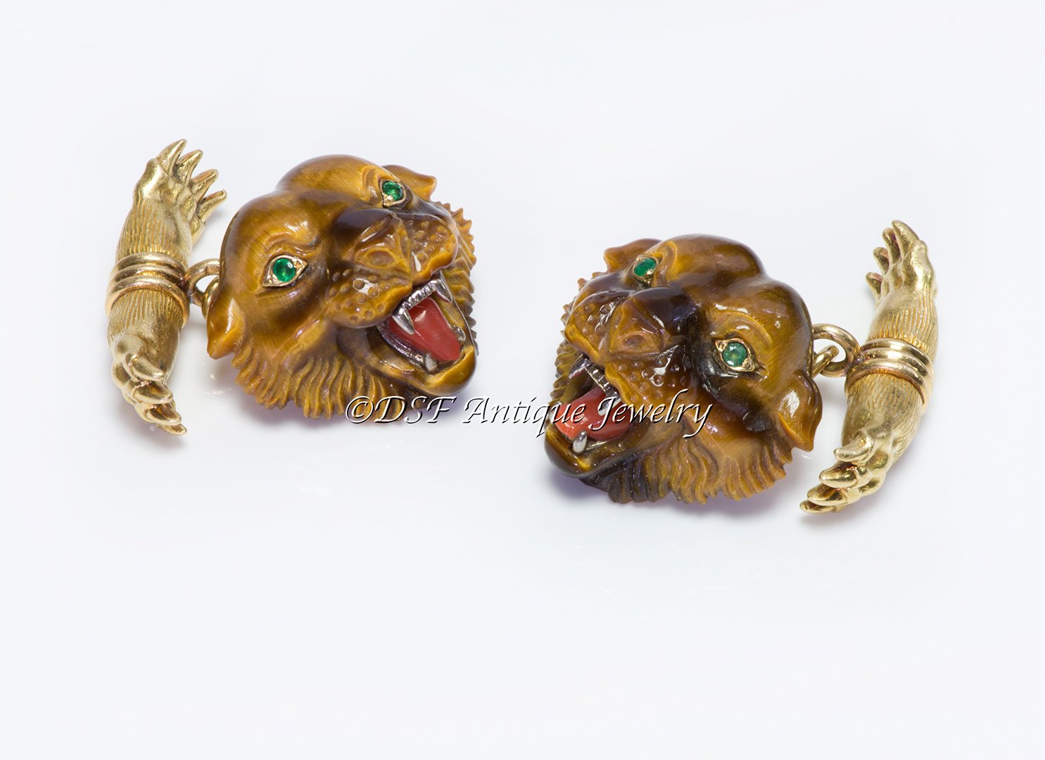 https://dsfantiquejewelry.com/products/rare-tiffany-co-france-18k-gold-tiger-head-claw-emerald-cufflinks