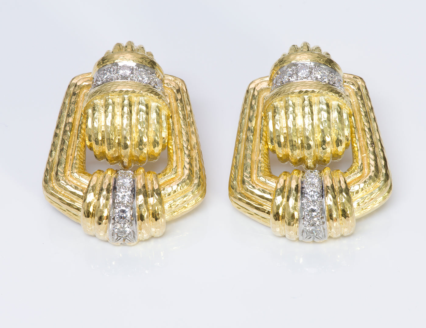 David Webb Diamond Earrings 