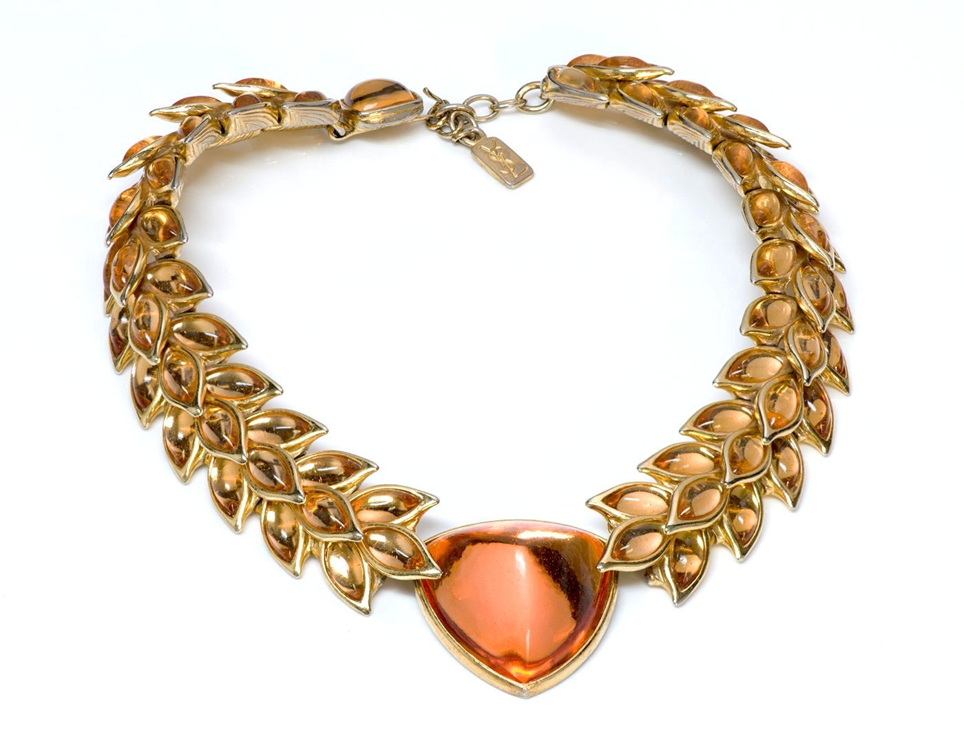 Vintage YSL Yves Saint Laurent Arabesque Choker Necklace