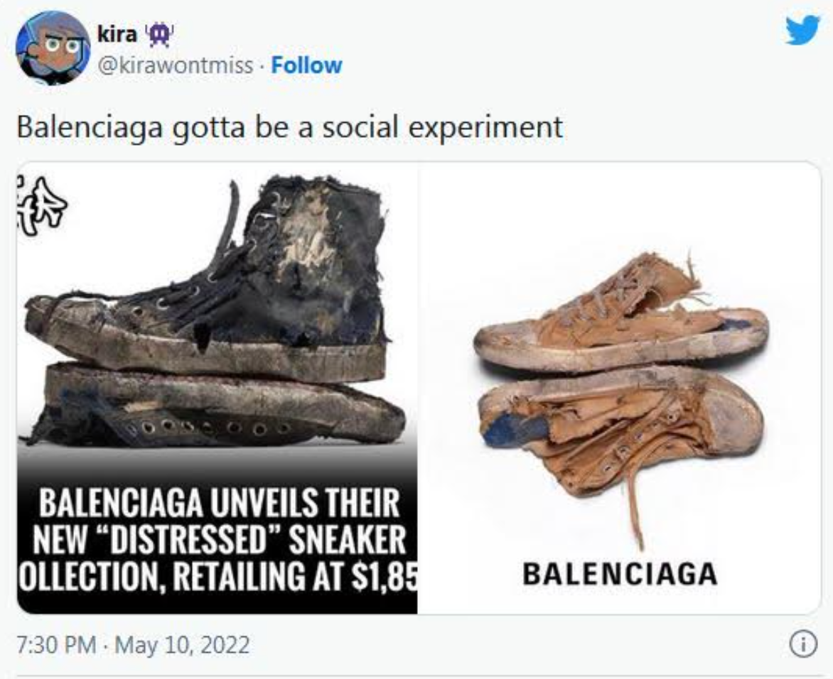 balenciaga trash shoes