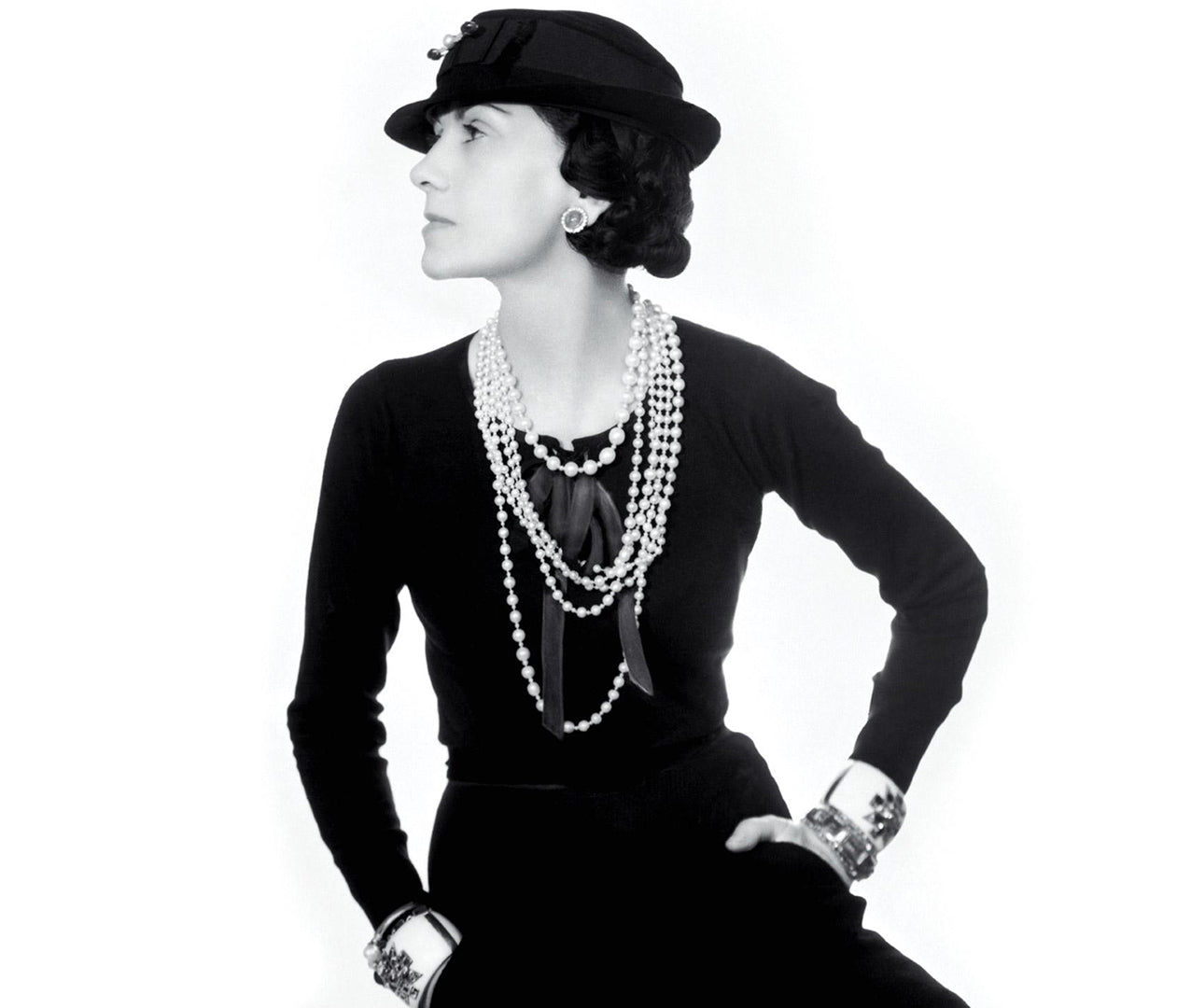 Pearls meet simple Elegance: A new interpretation of Coco Chanel's Style -  RetroCat