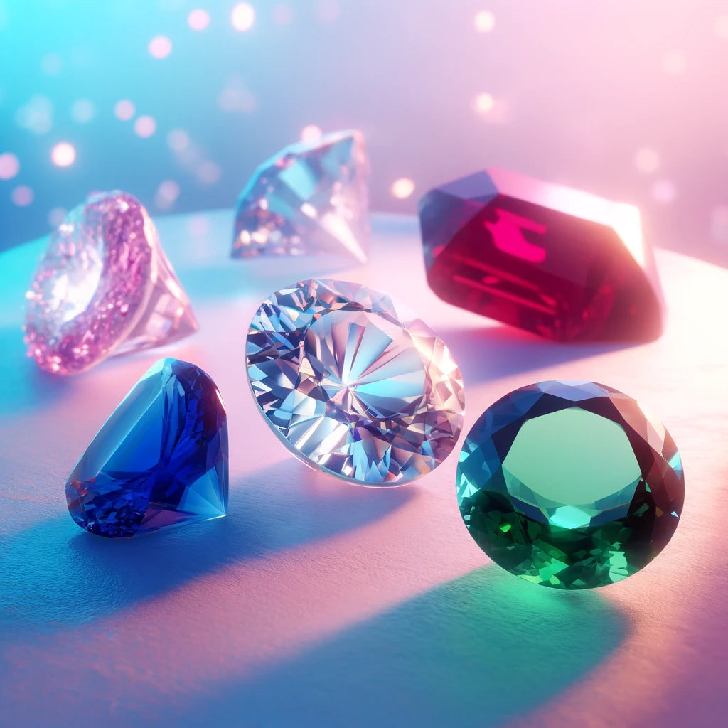 Gemstones colorful jewelry