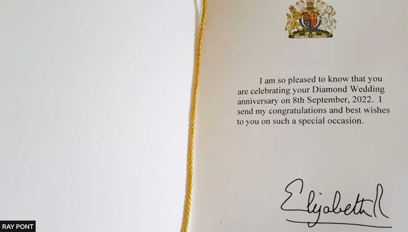 Emotional Letter From Queen Elizabeth 