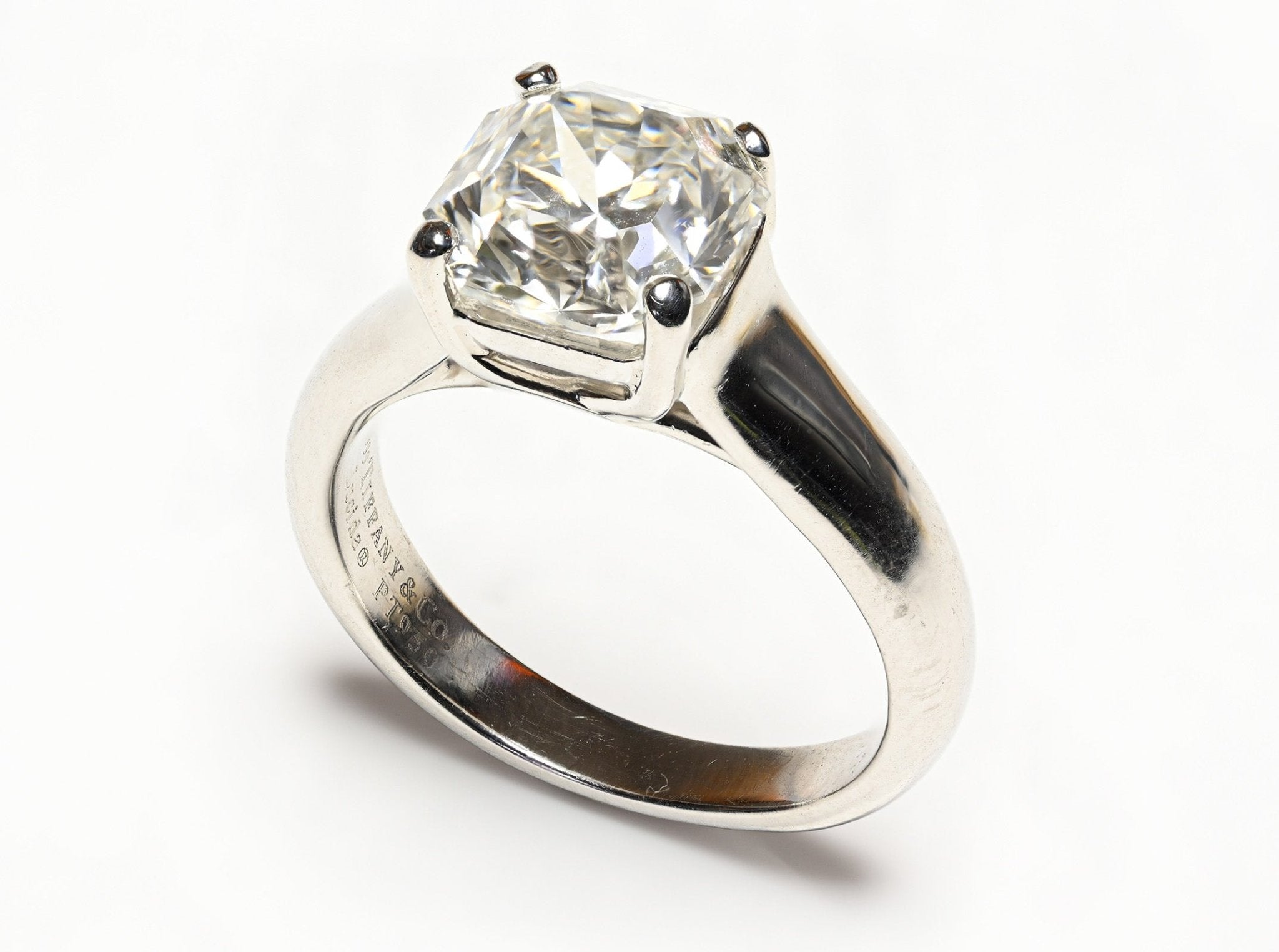 Tiffany Co. Lucida Platinum Diamond Engagement Ring