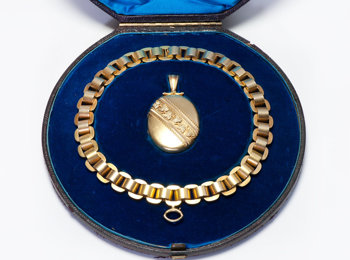 antique victorian gold necklace locket 