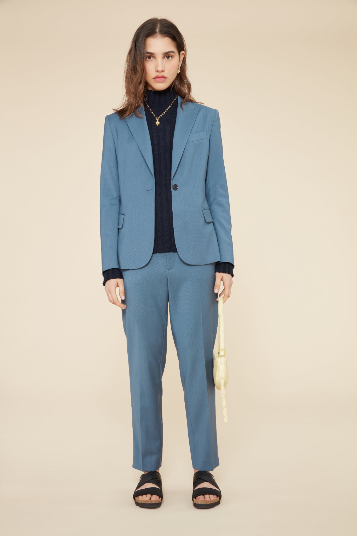 Extra Slim Dusty Blue Wool-blend Modern Tech Suit Pant | Express