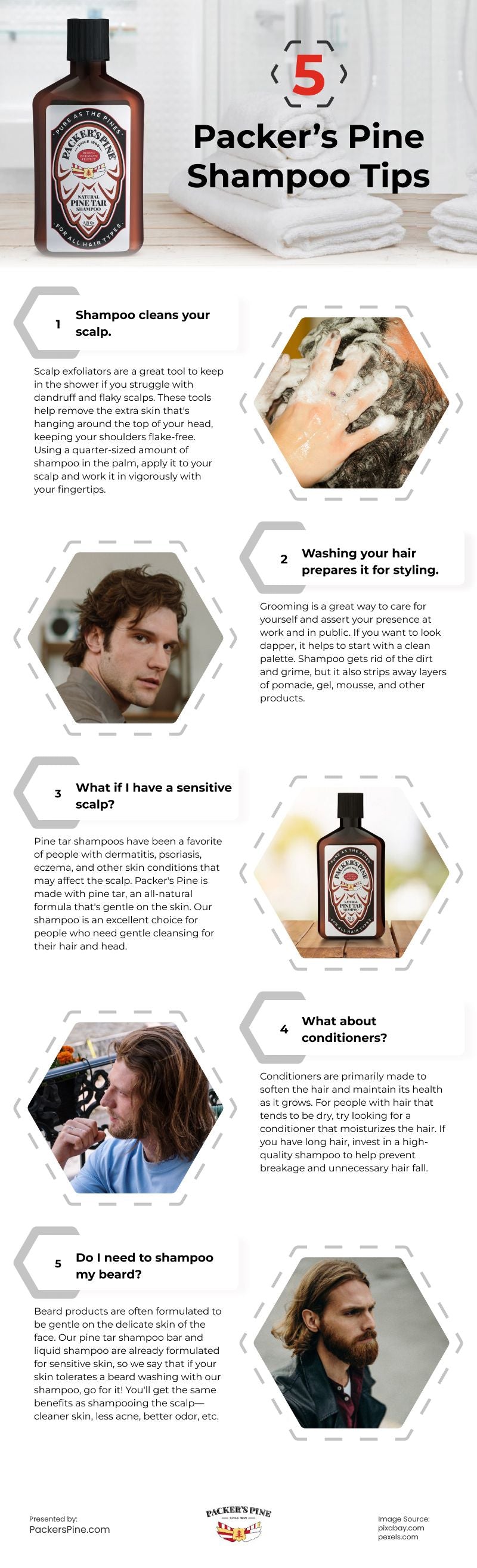 5 Packer's Pine Shampoo Tips Infographic